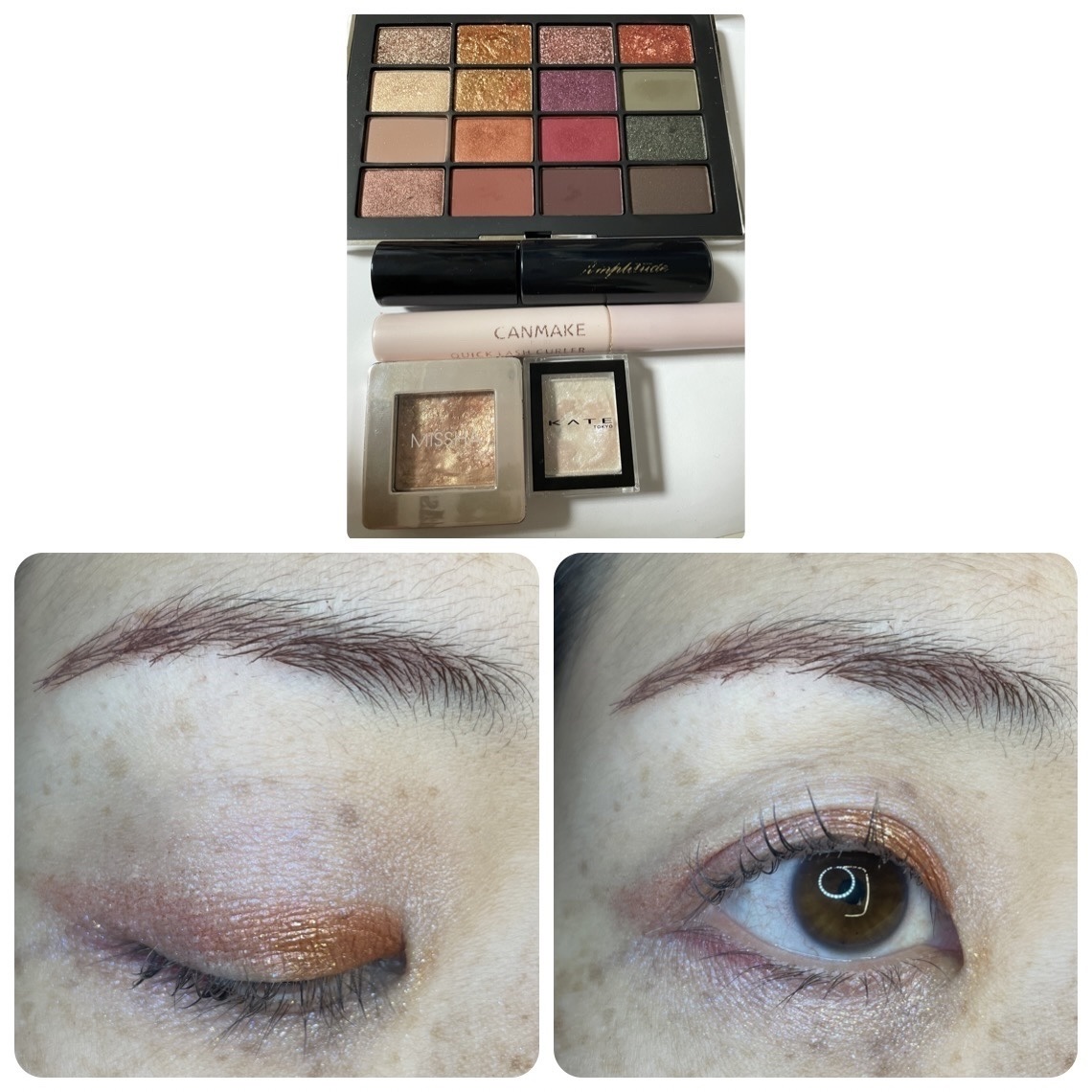 アイブロウ カラーマスカラ 04 バーガンディー/Amplitude/眉マスカラを使ったクチコミ（1枚目）