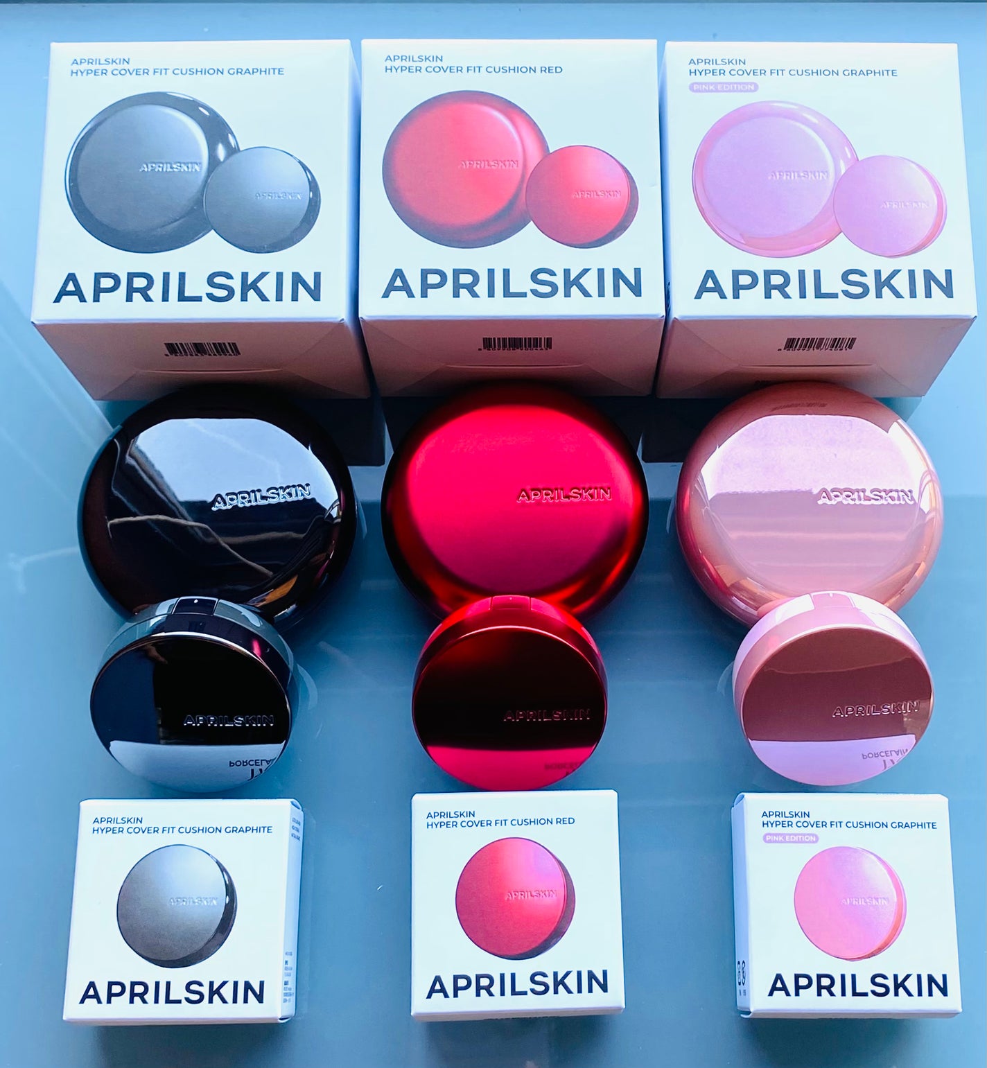 ハイパーカバーフィットクッション グラファイト/APRILSKIN/クッションファンデーションを使ったクチコミ(1枚目)