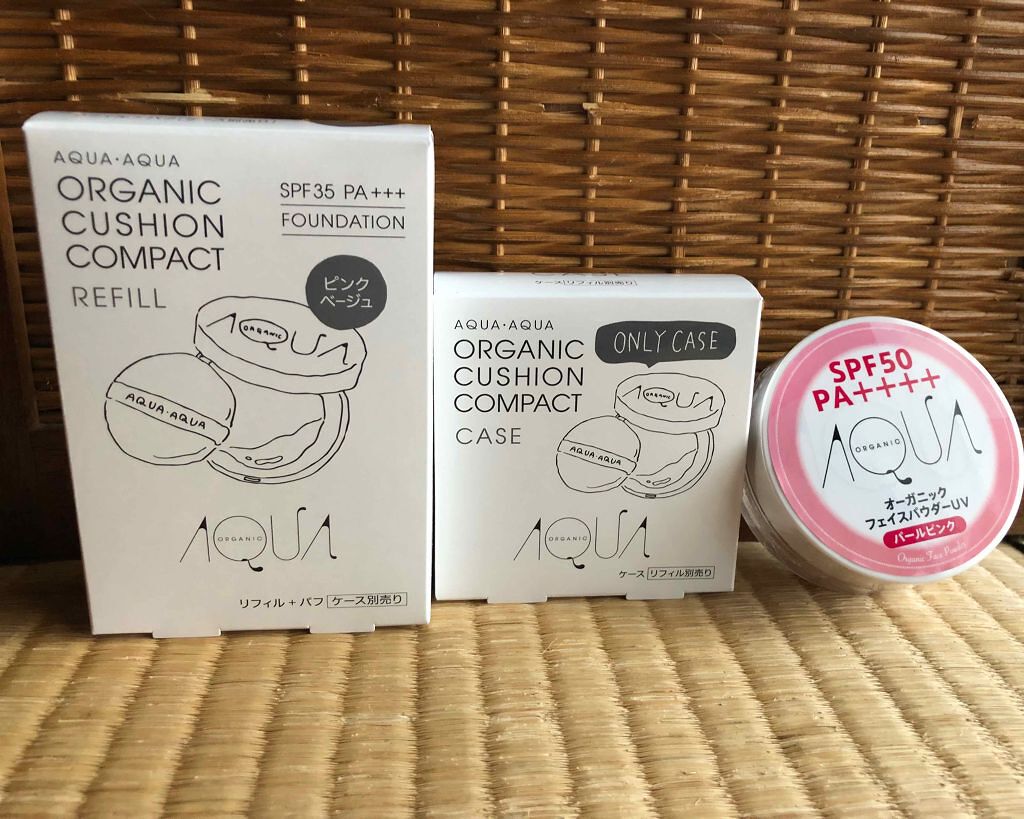 オーガニッククッションコンパクト/アクア・アクア/クッションファンデーションを使ったクチコミ（1枚目）