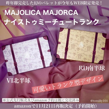 ナイストゥミーチュートランク/MAJOLICA MAJORCA/パウダーアイシャドウを使ったクチコミ（2枚目）