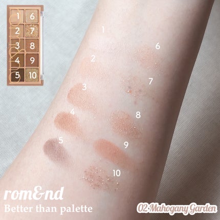 ベターザンパレット/rom&nd/アイシャドウパレットを使ったクチコミ(2枚目)