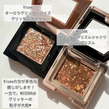 グリッタープリズム シャドウ/MISSHA/グリッターを使ったクチコミ(3枚目)