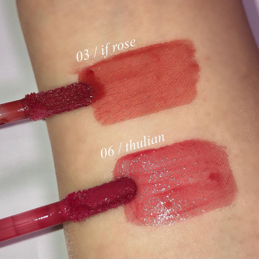 デュイフルウォーターティント/rom&nd/リップティントを使ったクチコミ（2枚目）