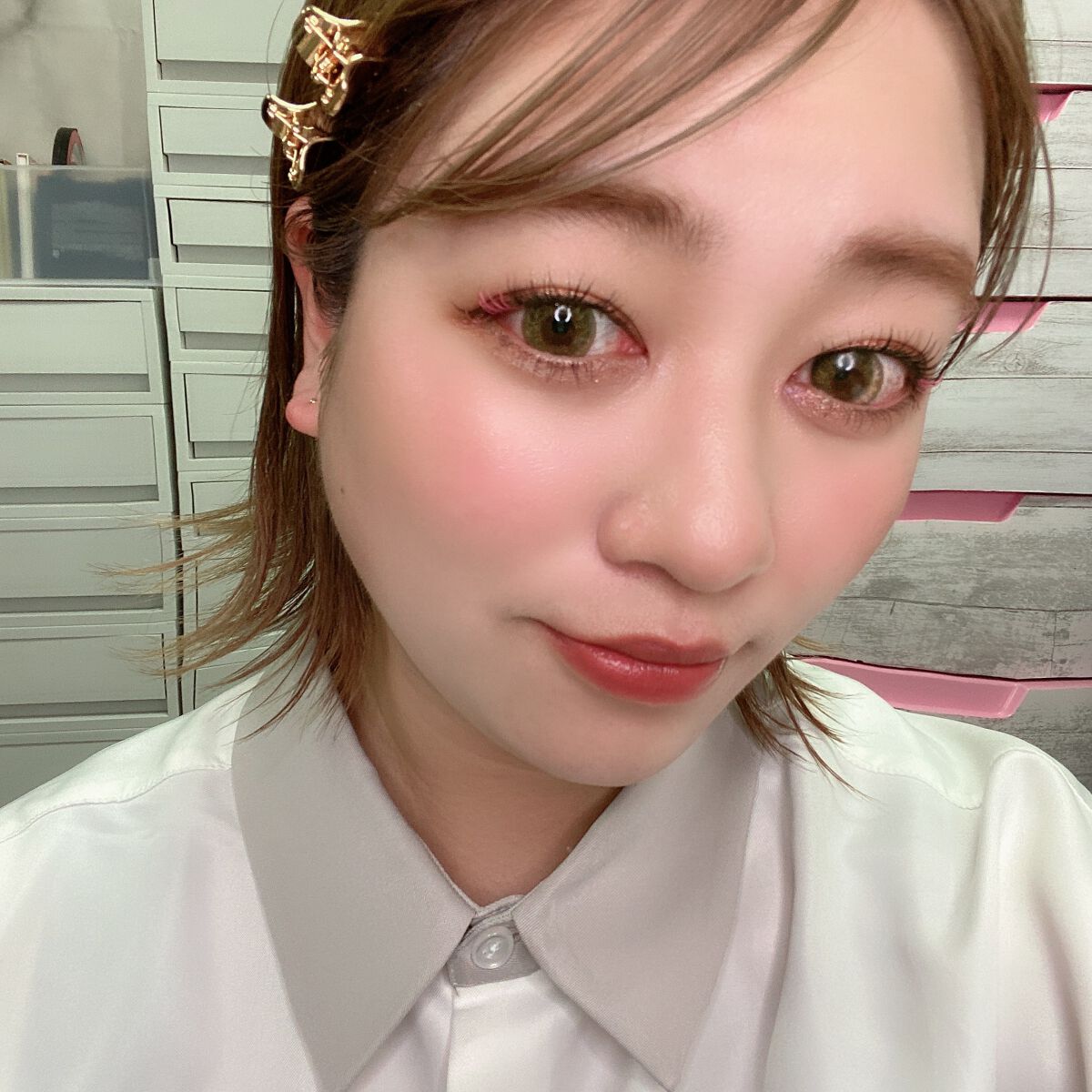 MISAKI on LIPS 「今回は、春ということでピンクメイクをしてみました💗甘くなり過ぎ..」(1枚目)