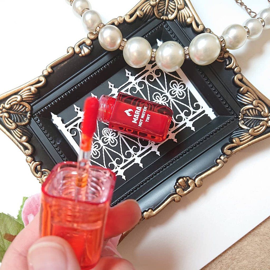 マーラーホットウォーターティント/BLACK ROUGE/リップティントを使ったクチコミ（2枚目）