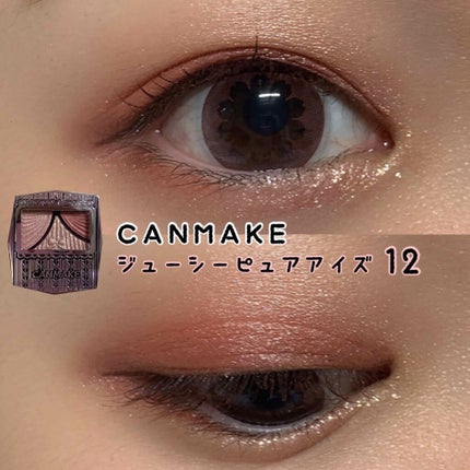ジューシーピュアアイズ/キャンメイク/アイシャドウパレットを使ったクチコミ(1枚目)