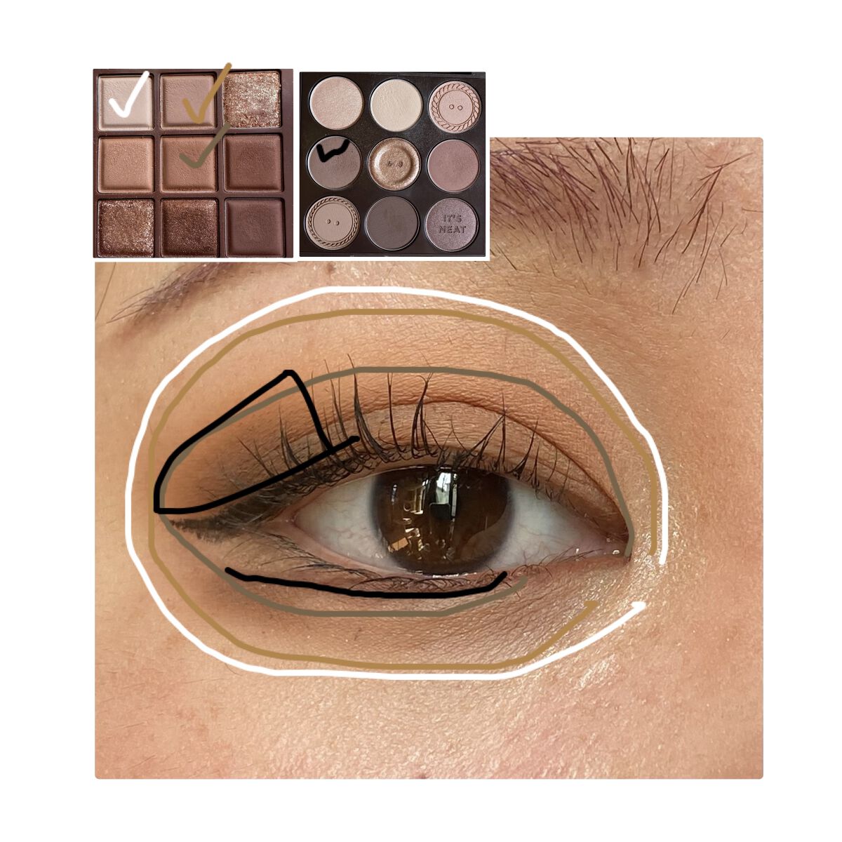 マイフェイブムードアイパレット 9カラー/HOLIKA HOLIKA/アイシャドウパレットを使ったクチコミ（3枚目）