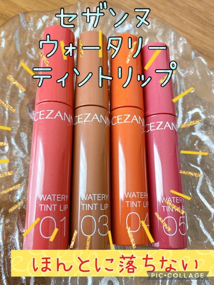 ウォータリーティントリップ/CEZANNE/リップティントを使ったクチコミ(1枚目)