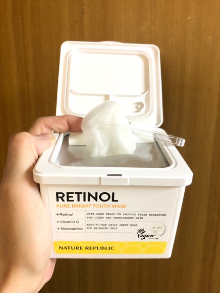 キューブマスク レチノール/ネイチャーリパブリック/シートマスク・パックを使ったクチコミ(4枚目)