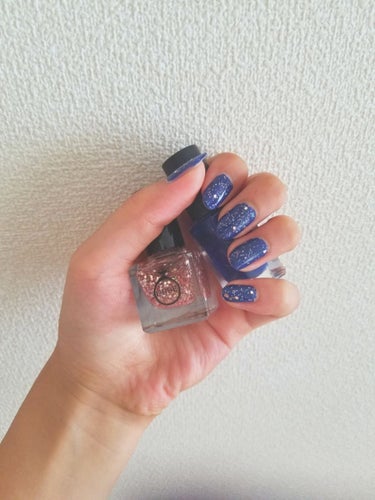 NAIL HOLIC BL 906
キューブネイルカラー シャンパンピンク

夜空をイメージして塗ってみました🌌
今の季節青はいいですよね🌞

値段は、NAIL HOLICは324円でした💅🏻
キューブ