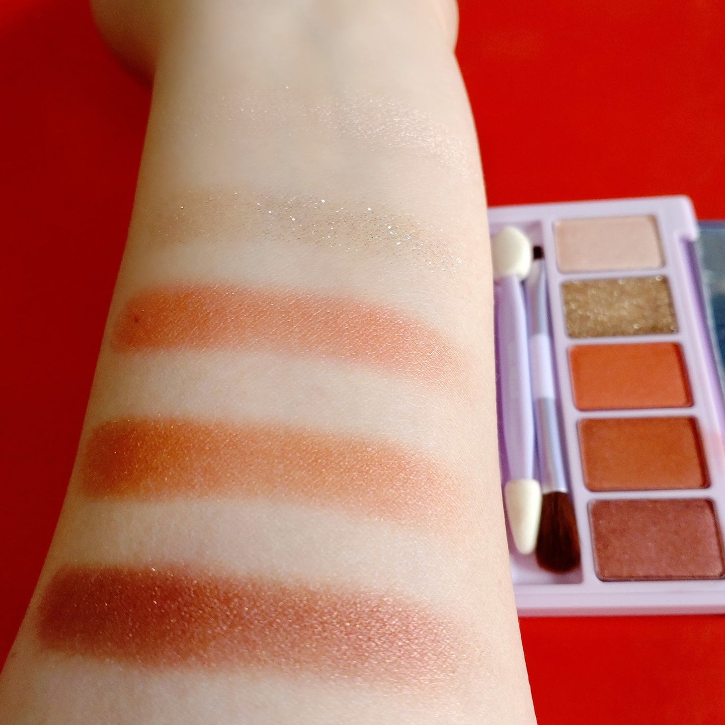 シャイニーアイパレットハニーオレンジ/VAVI MELLO/アイシャドウパレットを使ったクチコミ(7枚目)