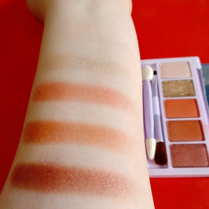 シャイニーアイパレットハニーオレンジ/VAVI MELLO/アイシャドウパレットを使ったクチコミ(7枚目)