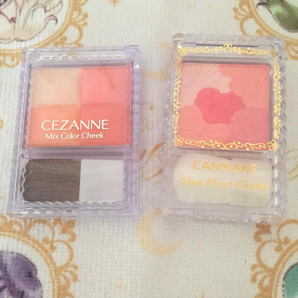 ミックスカラーチーク/CEZANNE/パウダーチークを使ったクチコミ（1枚目）