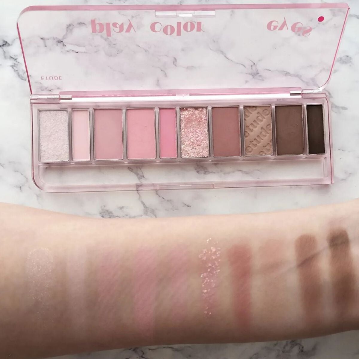 プレイカラー アイシャドウ/ETUDE/アイシャドウパレットを使ったクチコミ(3枚目)