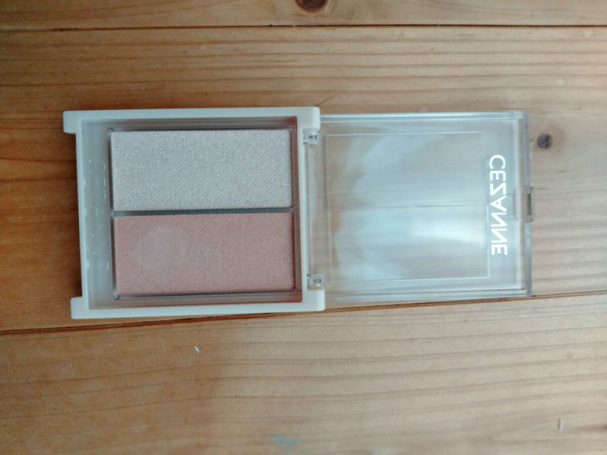 フェイスグロウカラー/CEZANNE/クリームハイライトを使ったクチコミ（2枚目）