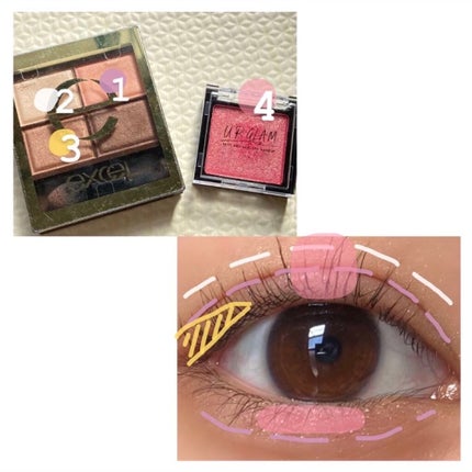 UR GLAM POWDER EYESHADOW/U R GLAM/単色アイシャドウを使ったクチコミ(3枚目)