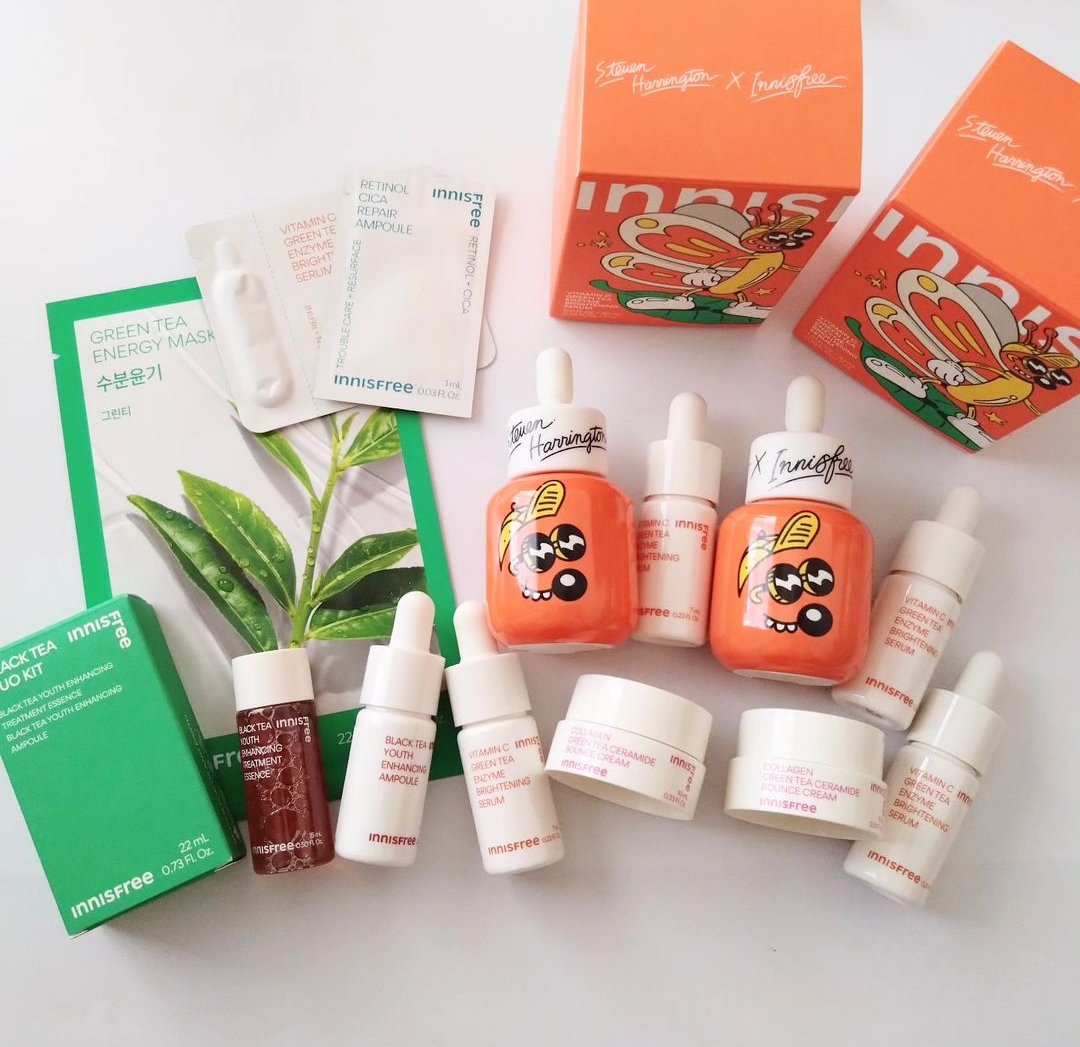 ビタC　グリーンティーエンザイム　ブライト　セラム Steven Harrington × INNISFREEセット（30mL＋7mL）/innisfree/美容液を使ったクチコミ（1枚目）