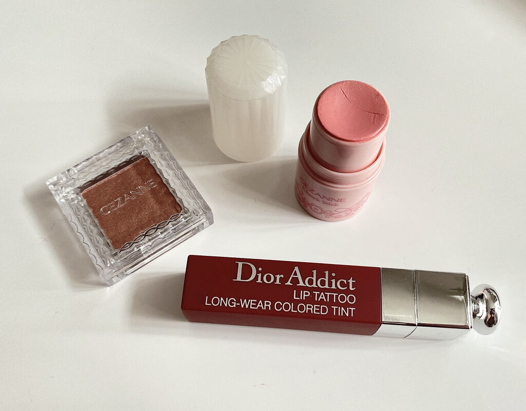 チークスティック/CEZANNE/ジェル・クリームチークを使ったクチコミ（1枚目）