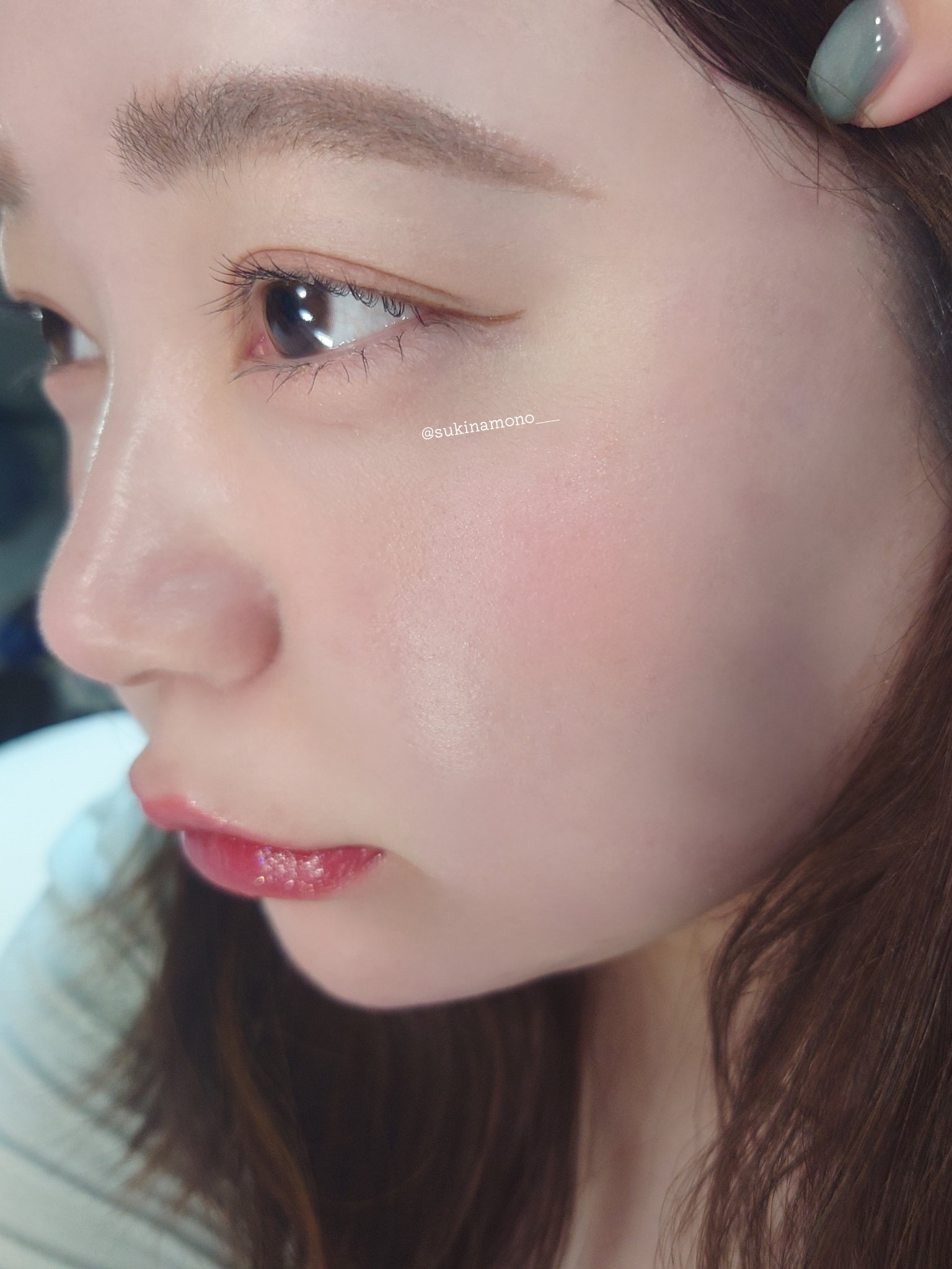 ジルスチュアート ブルームドロップ リップ＆チーク シフォン/JILL STUART/リキッドチークを使ったクチコミ（3枚目）