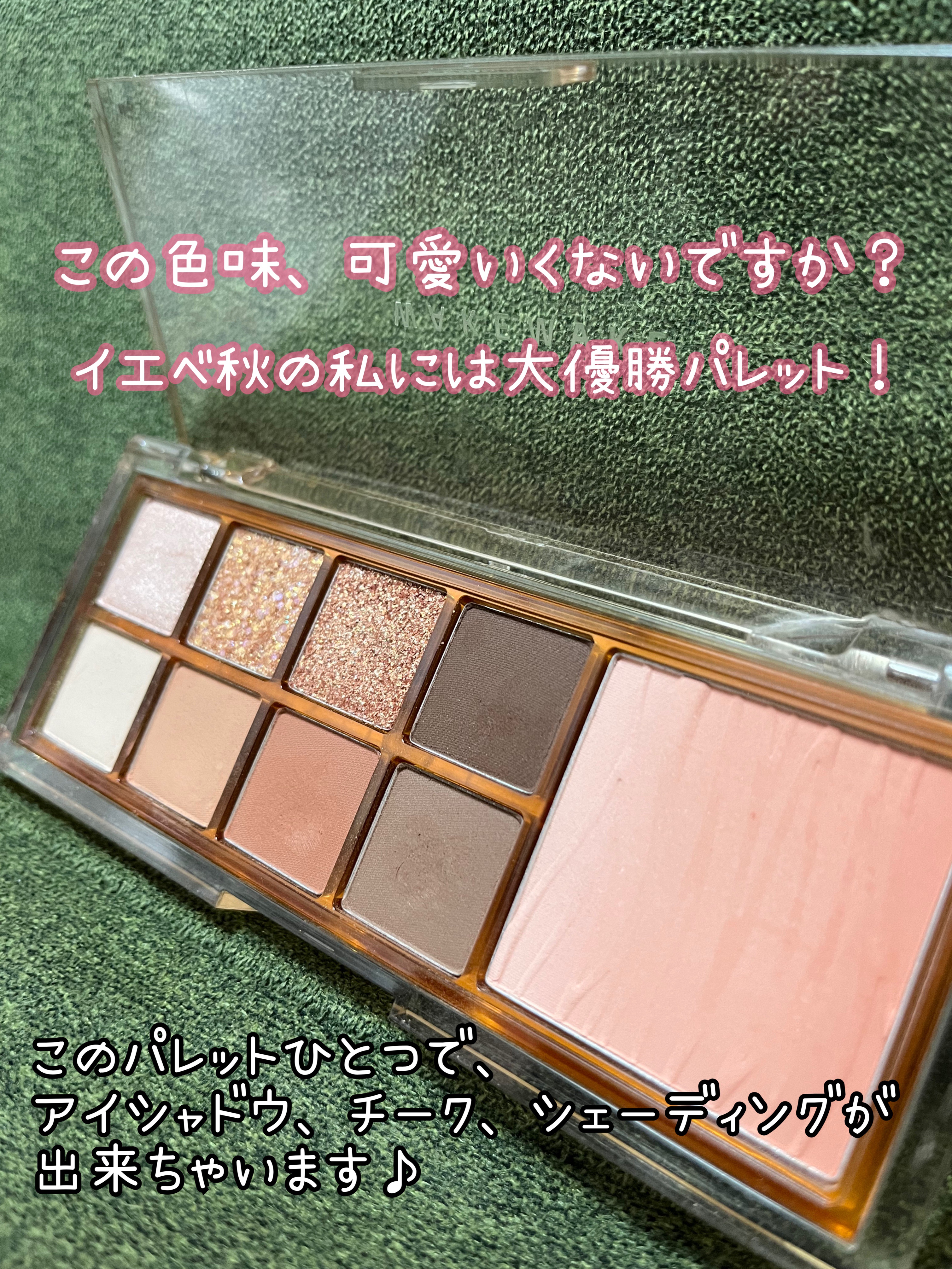 ミックスブラーリングアイパレット/wakemake/マルチパレットを使ったクチコミ（2枚目）