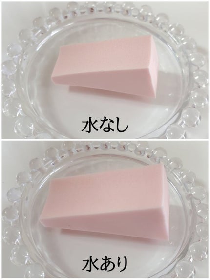 メイクアップスポンジ(バリューパック ウェッジ型 30個)/DAISO/パフ・スポンジを使ったクチコミ(2枚目)