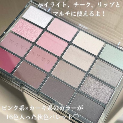 ソフトブラーリングアイパレット/wakemake/アイシャドウパレットを使ったクチコミ(2枚目)