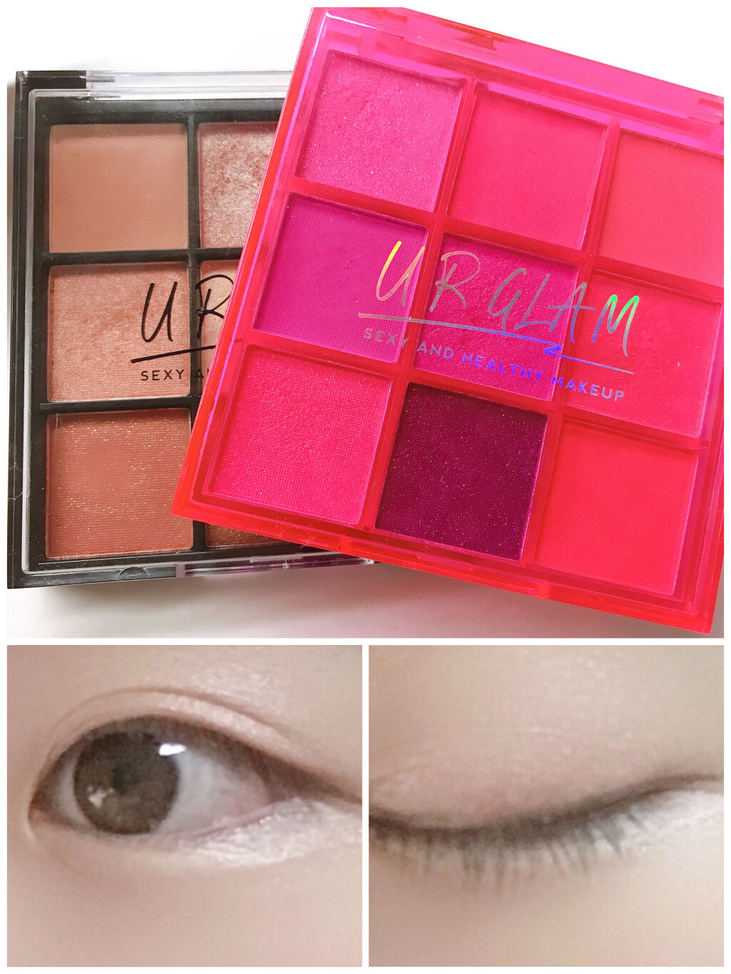 UR GLAM　BLOOMING EYE COLOR PALETTE/U R GLAM/アイシャドウパレットを使ったクチコミ（1枚目）