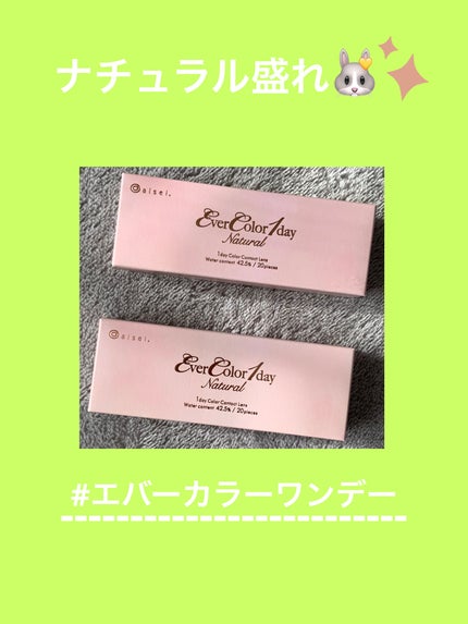 エバーカラーワンデー ナチュラル/エバーカラー/ワンデー(1DAY)カラコンを使ったクチコミ(1枚目)