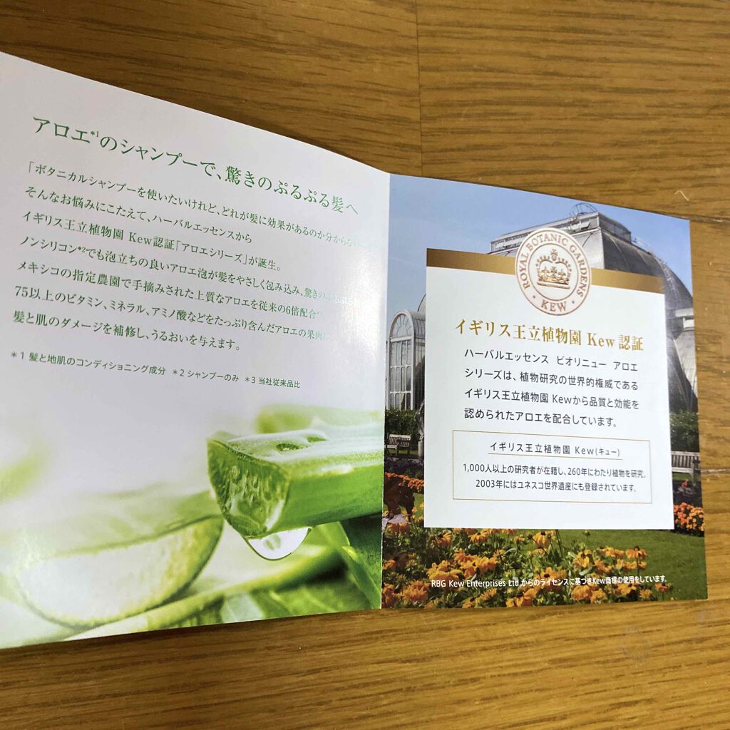 ビオリニュー アロエ&ユーカリ シャンプー/コンディショナー/ハーバルエッセンス/市販シャンプーを使ったクチコミ(2枚目)
