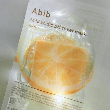 弱酸性pHシートマスク 柚子フィット Abib 