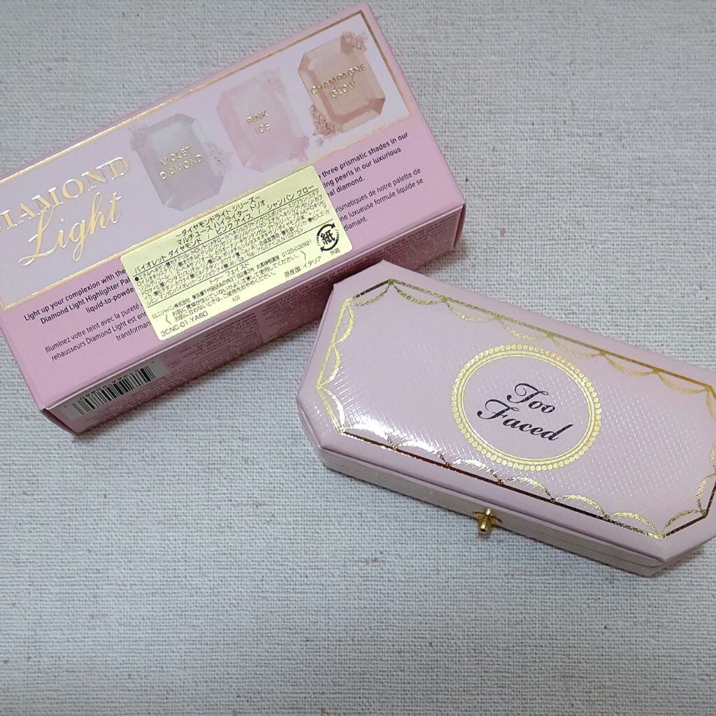 ~ダイヤモンドライト シリーズ~ マルチユース ハイライター トリオ/Too Faced/パウダーハイライトを使ったクチコミ(2枚目)