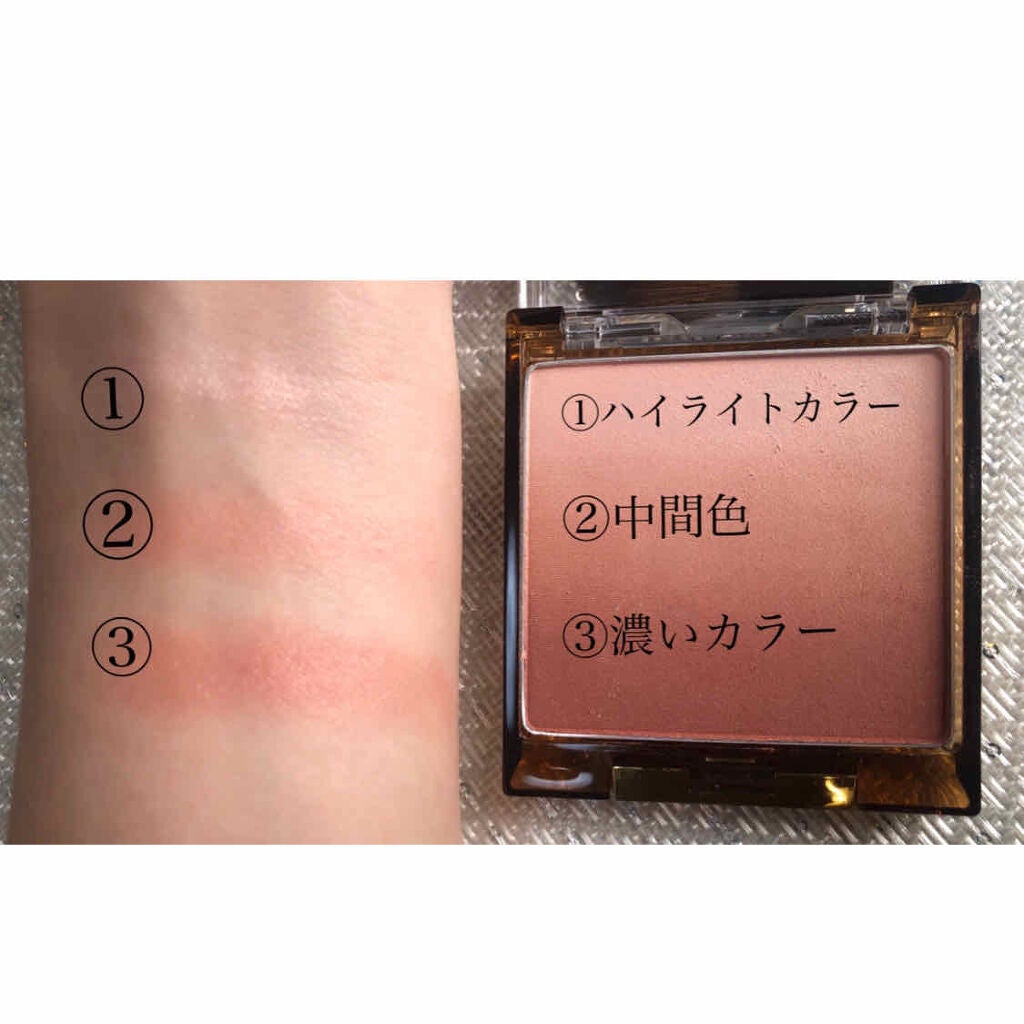 オーラティック ブラッシュ/excel/パウダーチークを使ったクチコミ(2枚目)