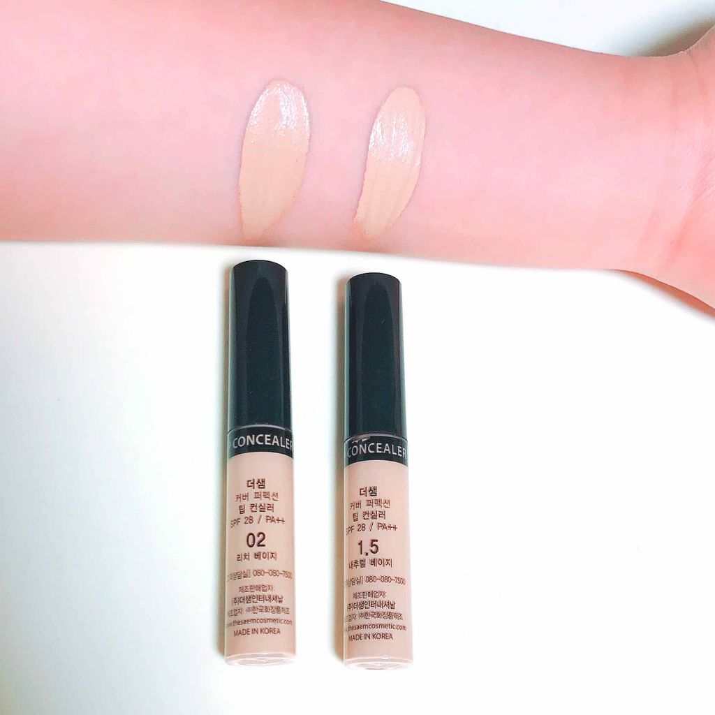 カバーパーフェクション チップコンシーラー/the SAEM/リキッドコンシーラーを使ったクチコミ（3枚目）