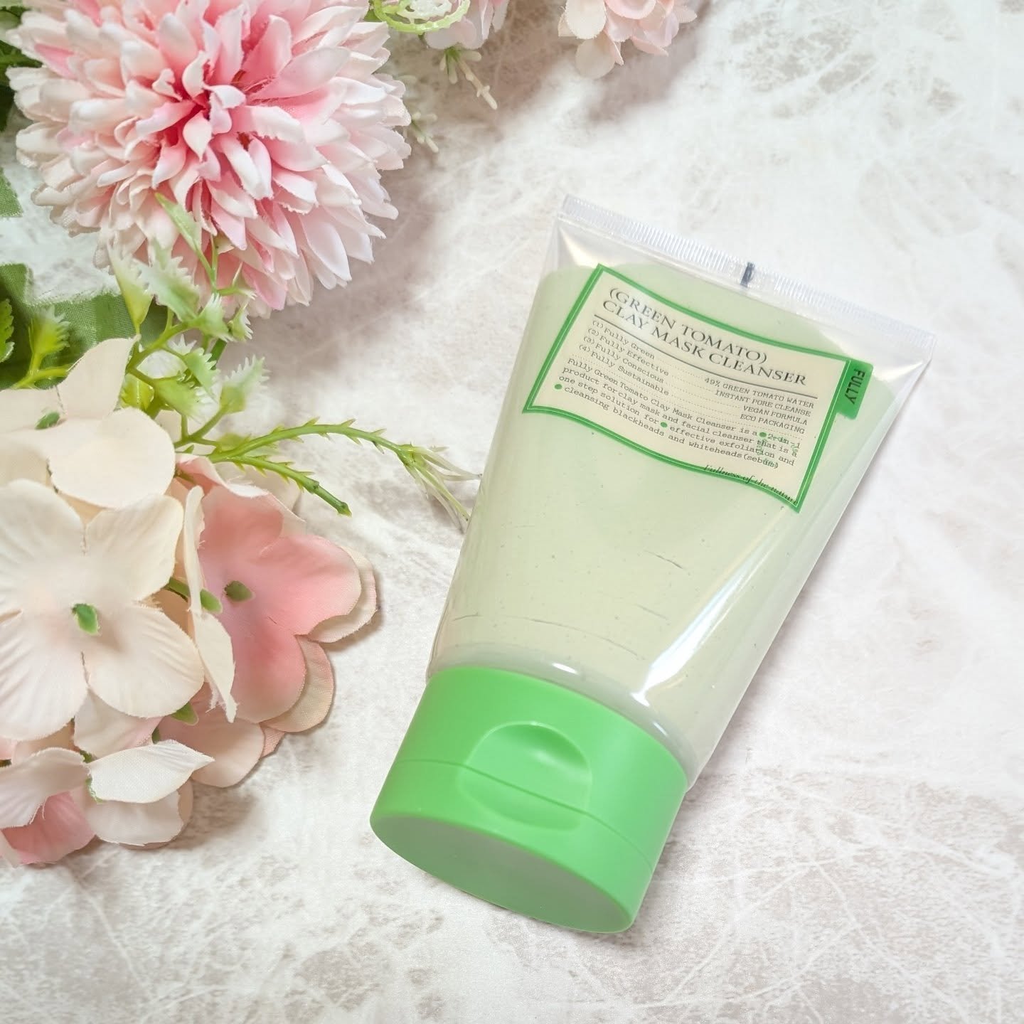 グリーントマトクレイマスククレンザー/FULLY/洗い流すパック・マスクを使ったクチコミ（3枚目）