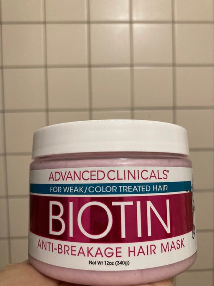 BIOTIN anti-breakage hair mask/ADVANCED CLINICALS/洗い流すヘアトリートメントを使ったクチコミ(1枚目)