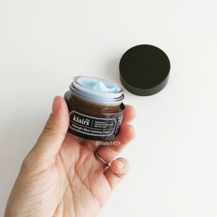 ミッドナイトブルーカーミングクリーム/Klairs/フェイスクリームを使ったクチコミ(2枚目)