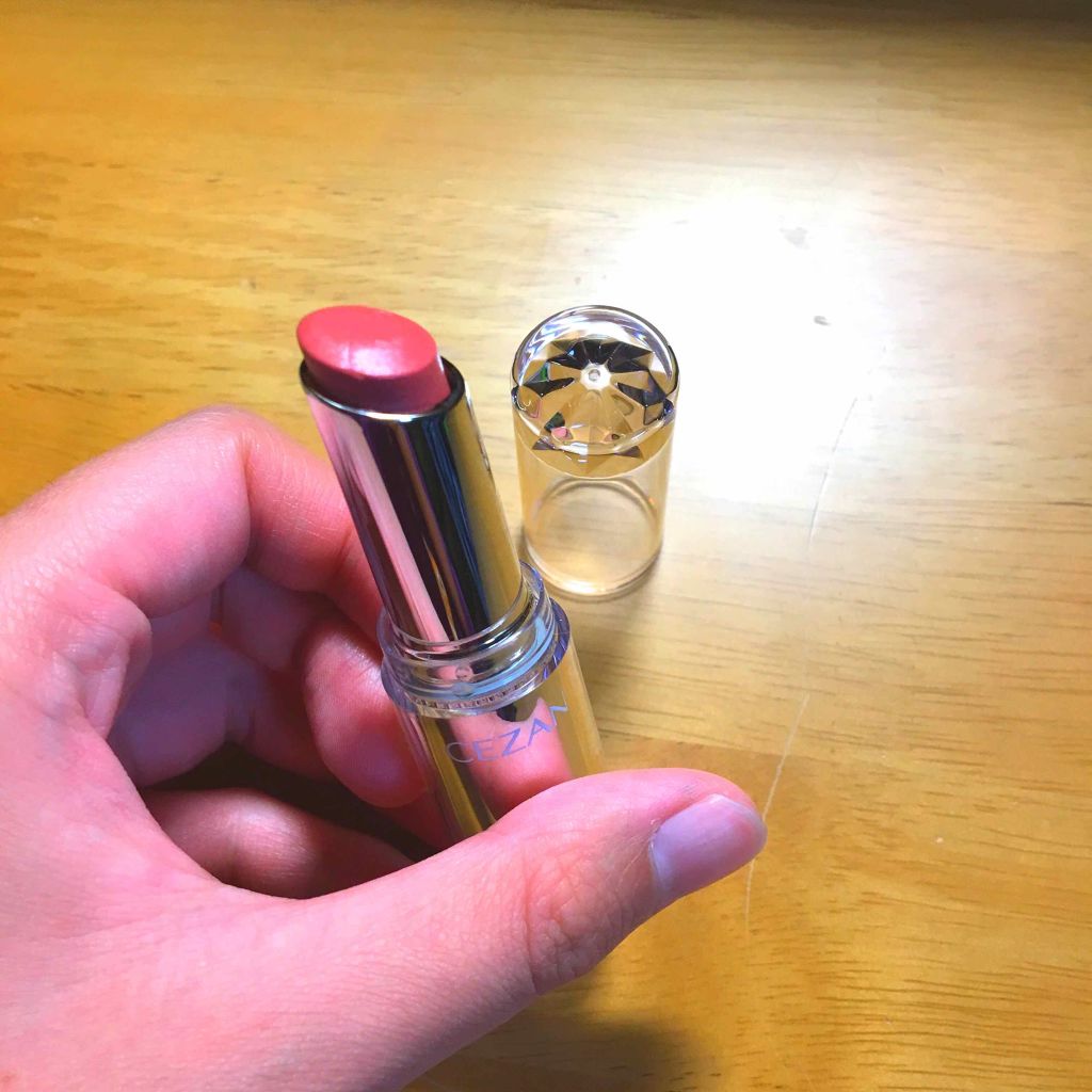 ラスティンググロスリップ/CEZANNE/口紅を使ったクチコミ（2枚目）