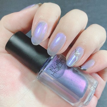 Mpetit Japan Metallic Art Penのクチコミ「
綺麗すぎる💜😍✨
幻想的な偏光パープル💜💜

💜ネイルホリック
Sheer pearl co.....」（3枚目）