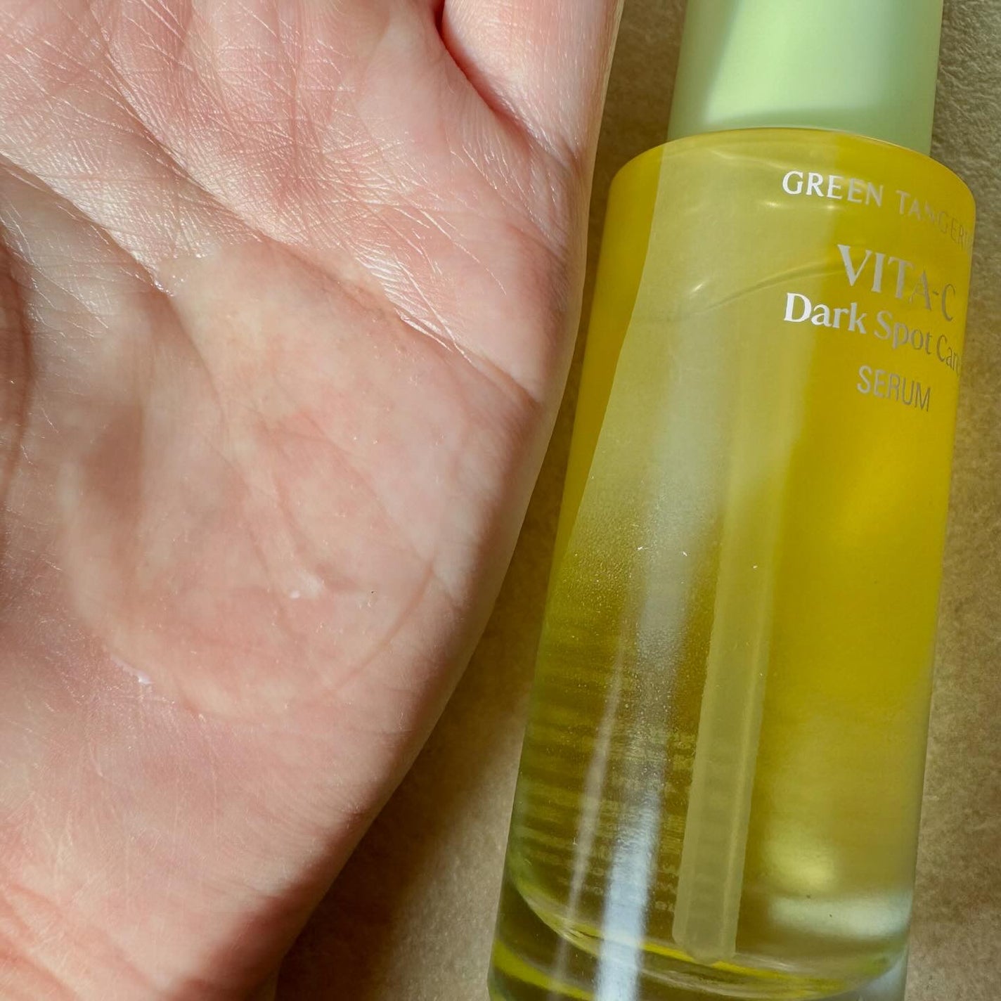 グリーンタンジェリン ビタC ダークスポットケアセラム/goodal/美容液を使ったクチコミ(3枚目)