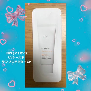 IOPE UV SUN PROTECTER EXのクチコミ「IOPE　UV SUN PROTECTER XPです😃
サンプルを頂いたので使ってみました🌟
.....」（1枚目）