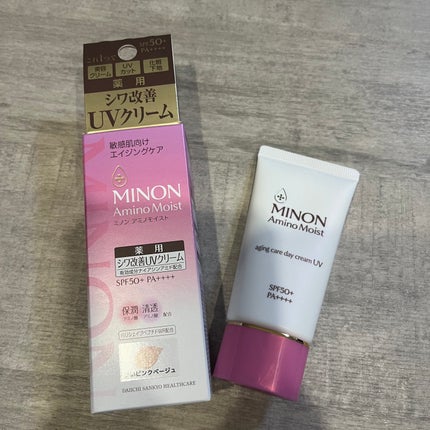 ミノン アミノモイスト エイジングケア デイクリームUV/ミノン/日焼け止めクリームを使ったクチコミ(1枚目)