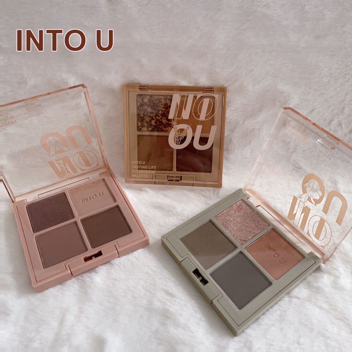 テイスティングライフアイシャドウパレット/INTO U/アイシャドウパレットを使ったクチコミ(1枚目)