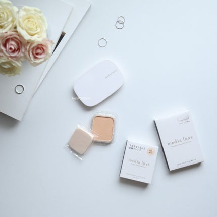 パウダーファンデーション/media luxe/パウダーファンデーションを使ったクチコミ(6枚目)