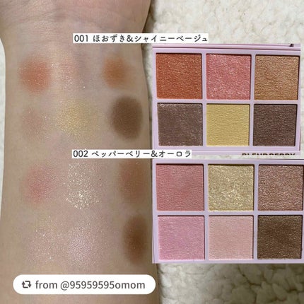 オーラクリエイション/BLEND BERRY/アイシャドウパレットを使ったクチコミ(3枚目)