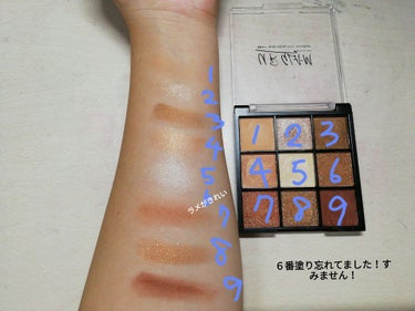 UR GLAM　BLOOMING EYE COLOR PALETTE/U R GLAM/アイシャドウパレットを使ったクチコミ（3枚目）