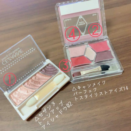 【旧品】パーフェクトスタイリストアイズ/キャンメイク/アイシャドウパレットを使ったクチコミ(3枚目)