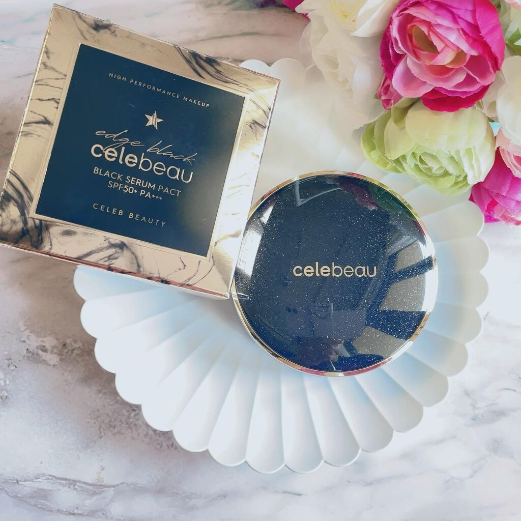 ブラックセラムパクト/celebeau/クリーム・エマルジョンファンデーションを使ったクチコミ（1枚目）