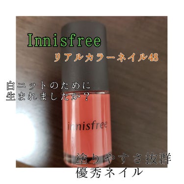 リアルカラーネイル/innisfree/マニキュアを使ったクチコミ（1枚目）