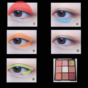 UR GLAM　BLOOMING EYE COLOR PALETTE/U R GLAM/パウダーアイシャドウを使ったクチコミ（1枚目）