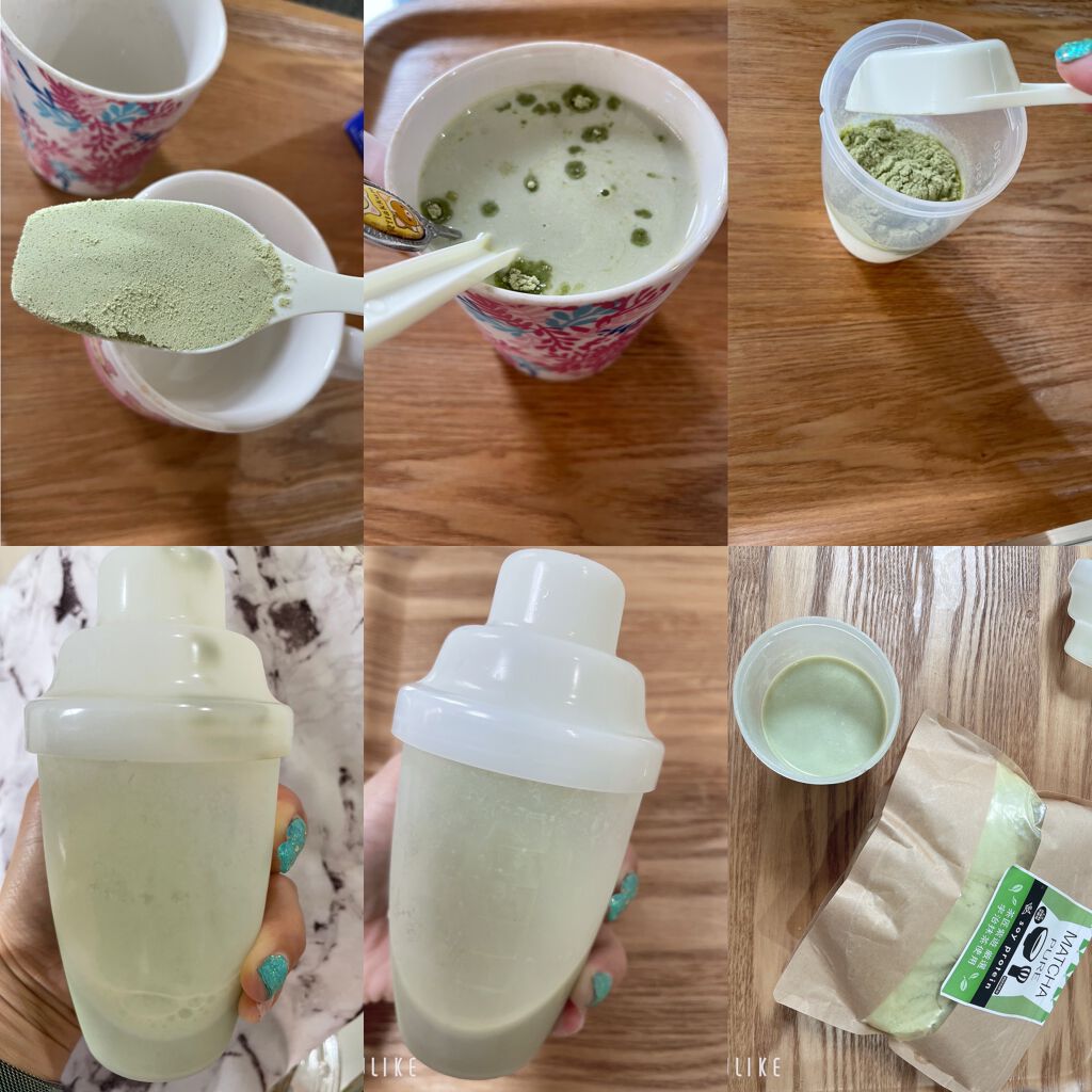 MATCHA PURE（プロテインパウダー）/ピュアパートナー/ソイプロテインを使ったクチコミ（2枚目）